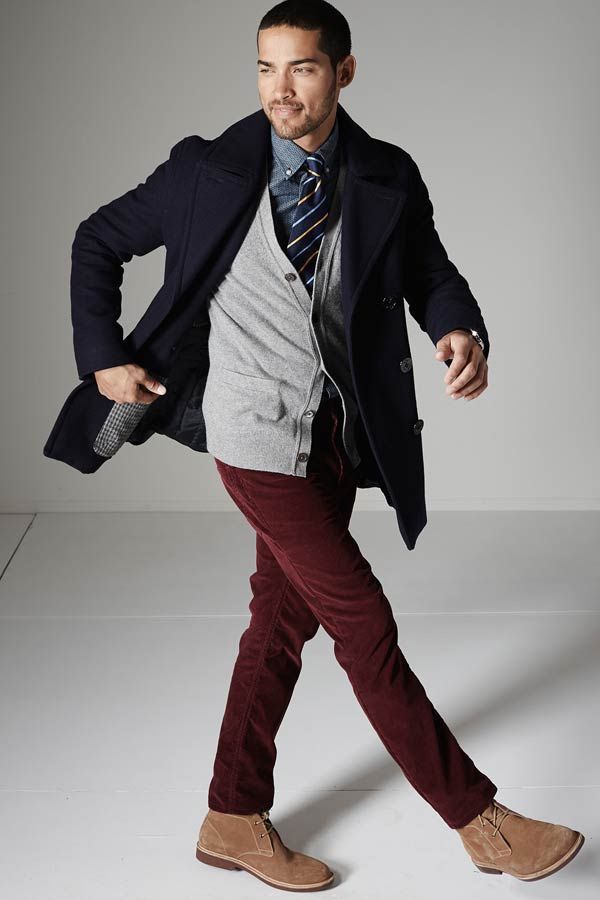 Arriba 53+ imagen dark red pants mens outfit - Abzlocal.mx
